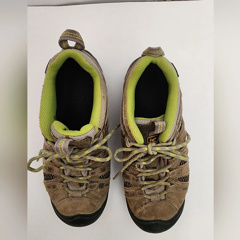 Keen Voyageur Brown Leather lace up hiking shoes SZ 6.5